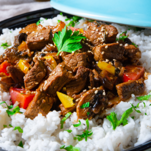 Beef, Stew with Rice
